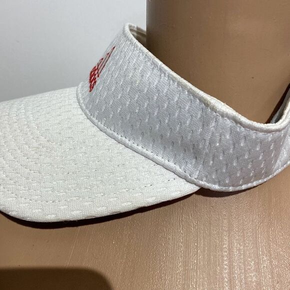 Adidas Men's White Embroidered Golf Adjustable Visor Cap C153 - Picture 5 of 8